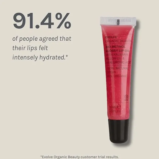 Evolve Beauty Gloss Bio-Retinol Glossy Lip Oil - 15 ml