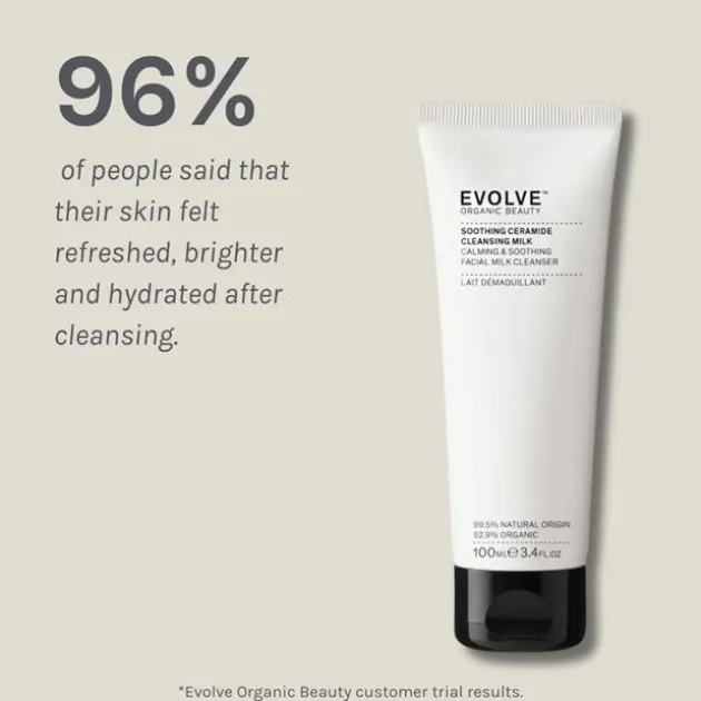 Evolve Beauty Lait nettoyant apaisant aux céramides - 100 ml