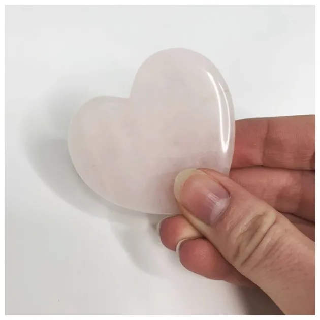 Mon Corner B Gua sha cœur en quartz rose