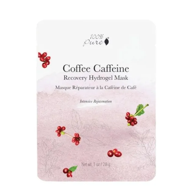 100% Pure Masque hydrogel régénérant à la caféine - 28 g