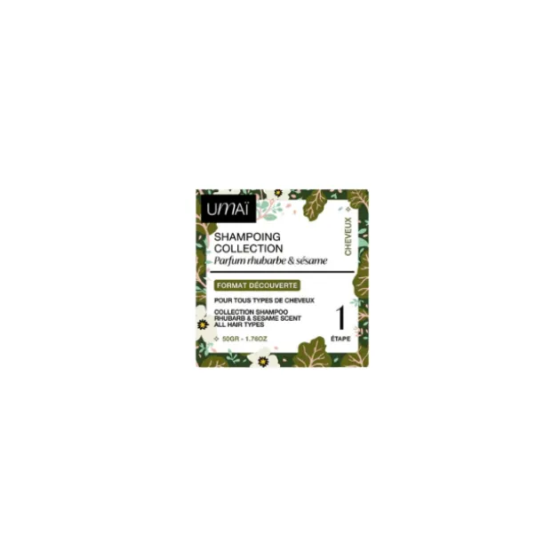 Umaï Shampoing solide Rhubarbe & Sésame - 50 g
