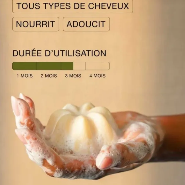 Umaï Shampoing solide Rhubarbe & Sésame - 50 g