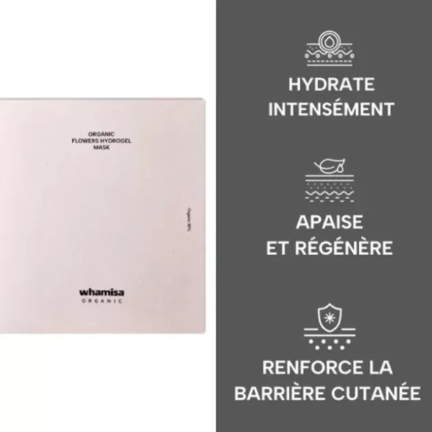 Whamisa Masque visage Hydrogel aux fleurs bio fermentées - 33 g
