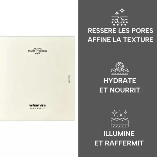 Whamisa Masque visage Hydrogel aux fruits bio fermentés - 33 g